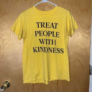 Harry Styles Yellow Treat People With Kindness Tour Shirt- Size Small